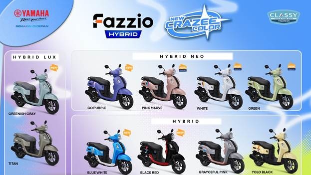 Opsi warna baru Yamaha Fazzio