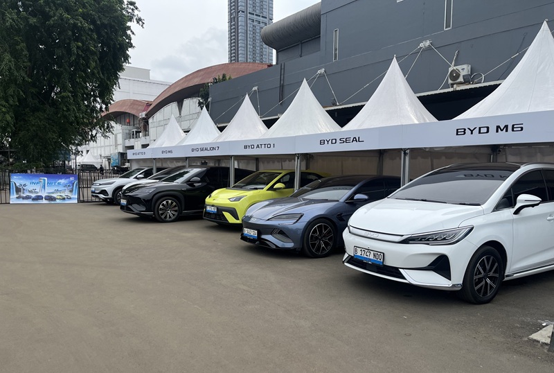 Area test drive BYD di IIMS 2026