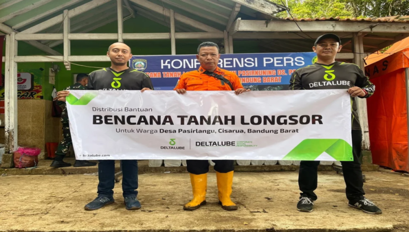 dukungan deltalube terhadap bencana di Cisarua