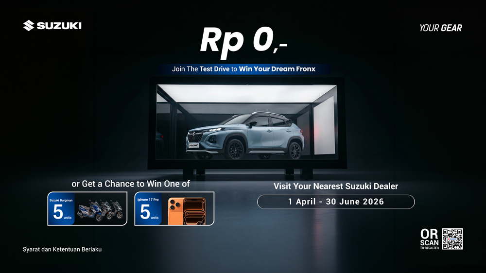 Program test drive Suzuki Fronx berhadiah menarik