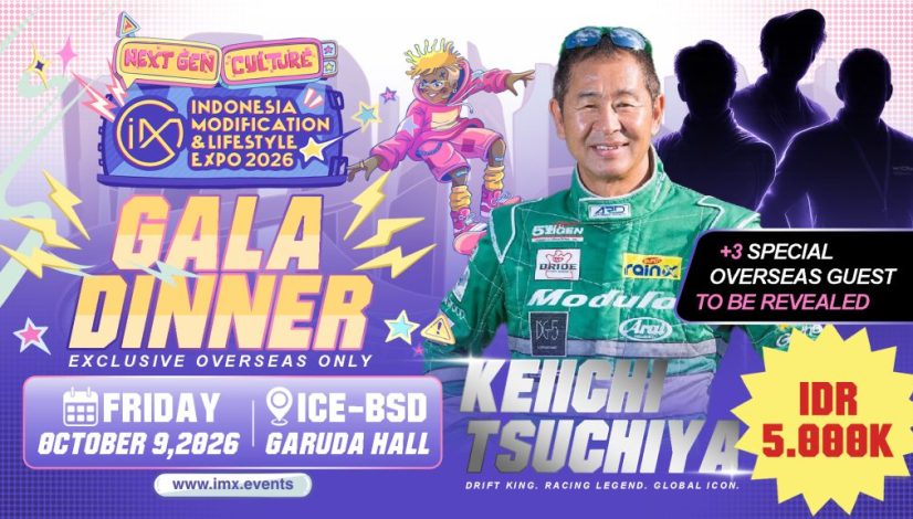 Kesempatan Istimewa! Intip Keseruan IMX Exclusive Dinner Bareng 'Drift King' Keiichi Tsuchiya di IMX 2026