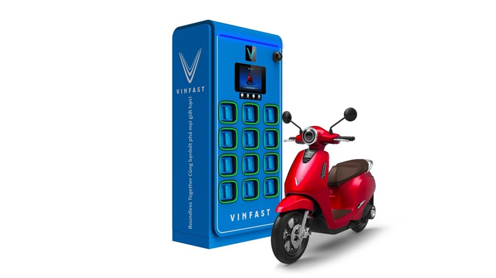 Tukar baterai di V-Green