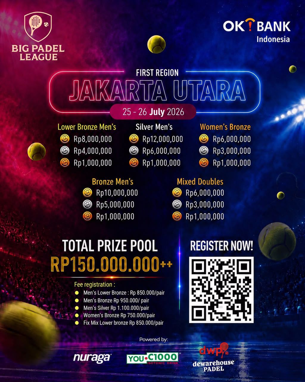banner 4 event big padel league 2026 autocorner indonesia