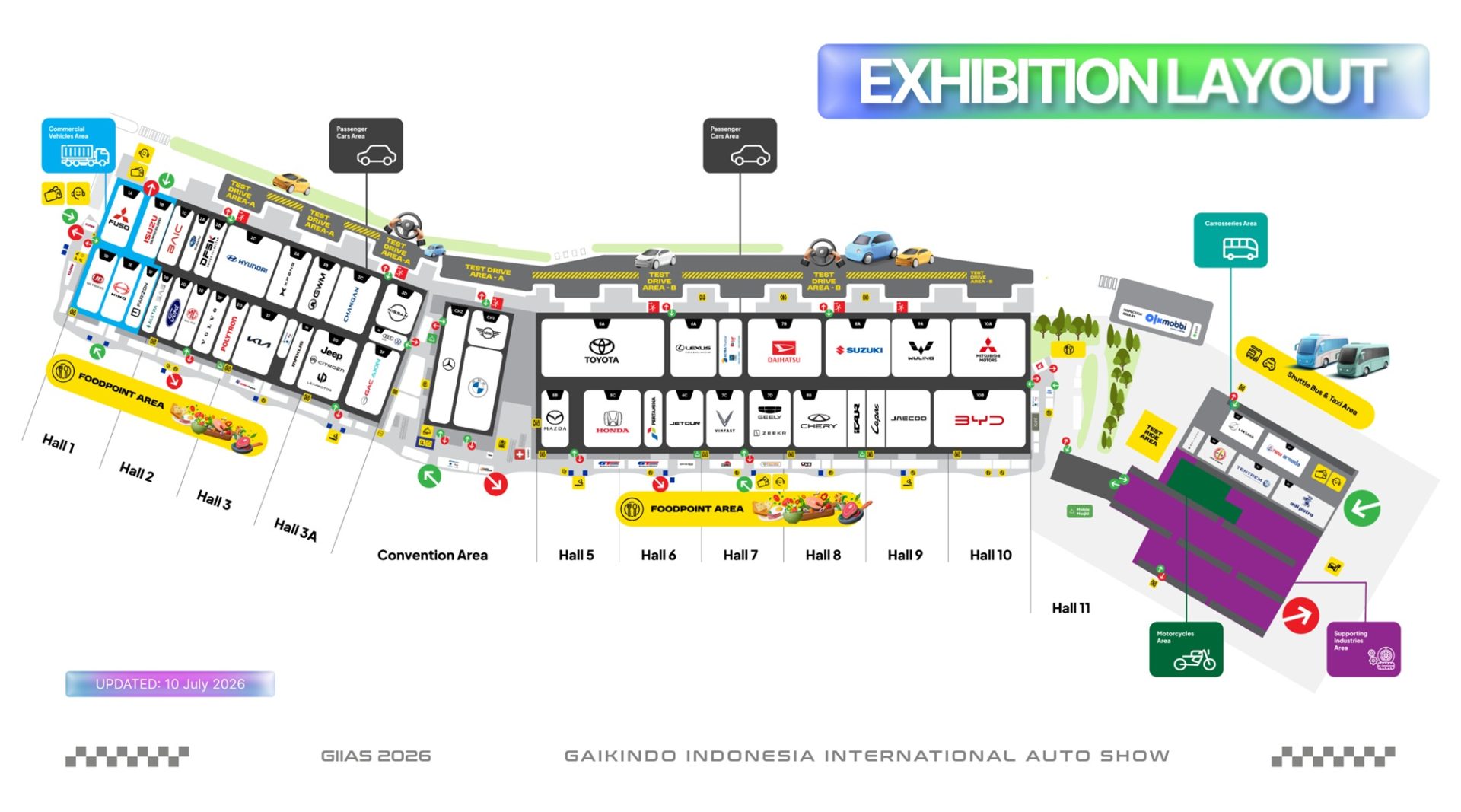 layout floorplan event giias 2026 autocorner indonesia